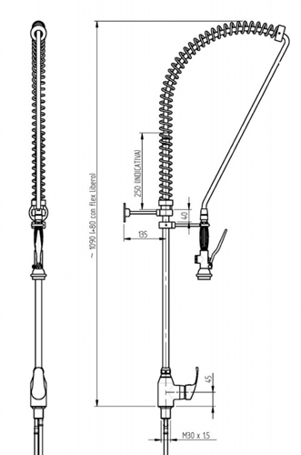 Projet HD Pre Rinse Professional Sink Mixer Tap